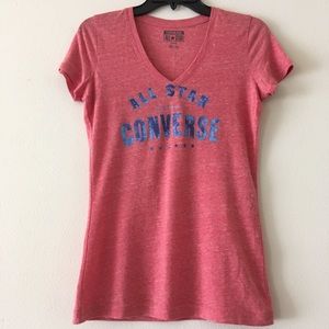 Converse All Star T Shirt Coral